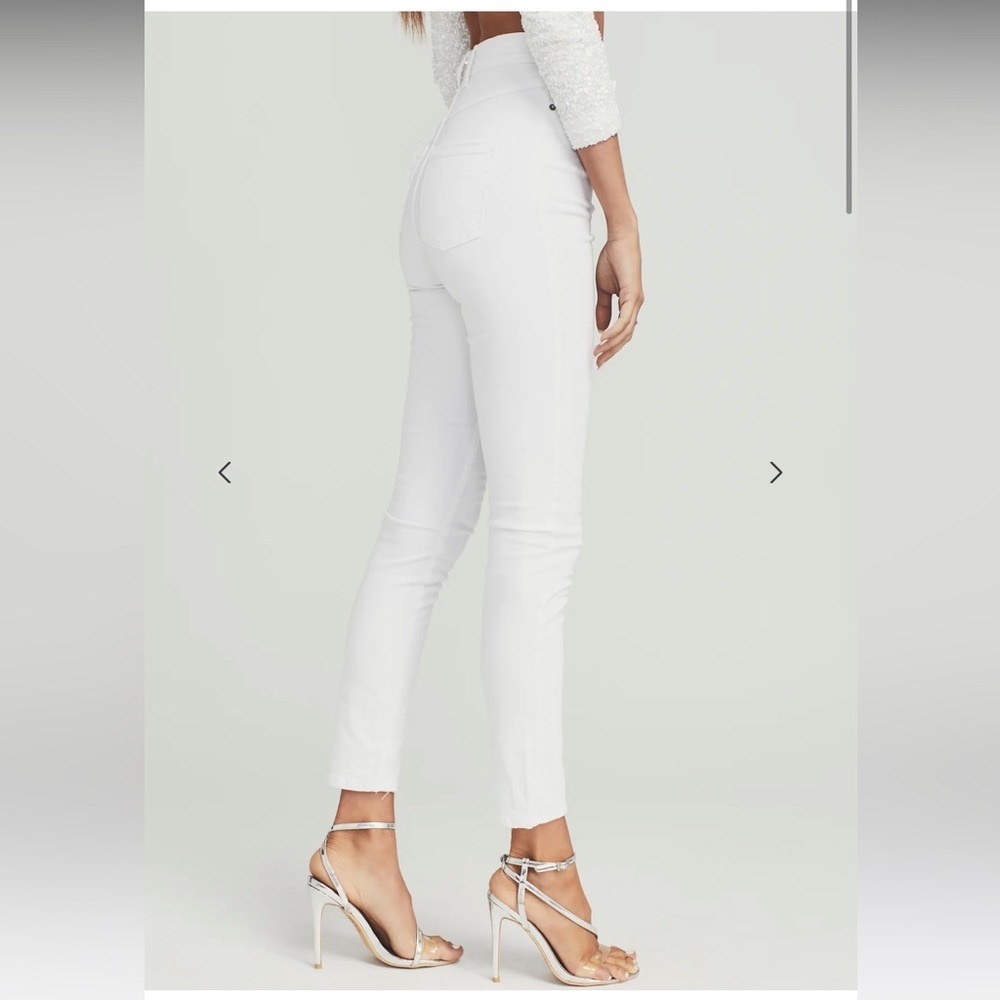 NWT SER.O.YA Maya High Rise Skinny Jean white mid rise size 29